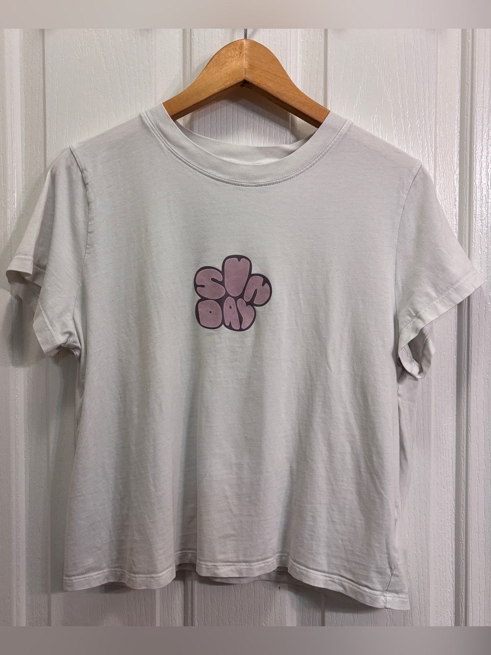 Sunday Best White "Sunday" Tee